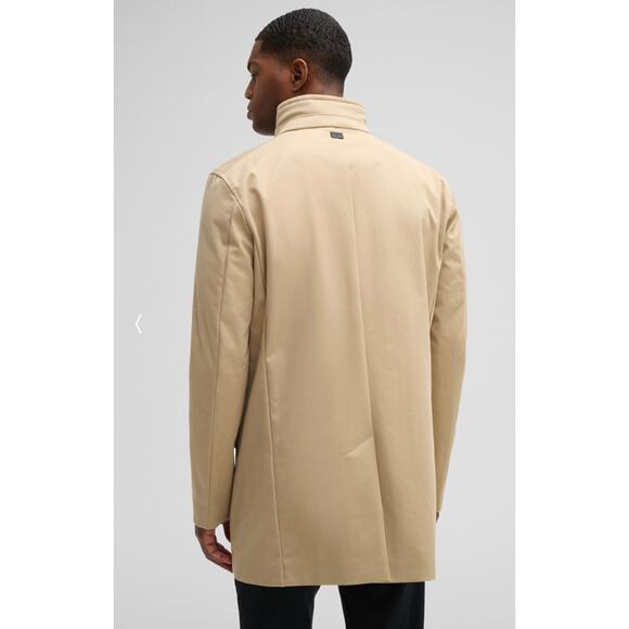 Strellson Finchley Summer Short Coat Beige Sz 52 Finest Cotton Stretch Quiet Lux - Picture 16 of 16